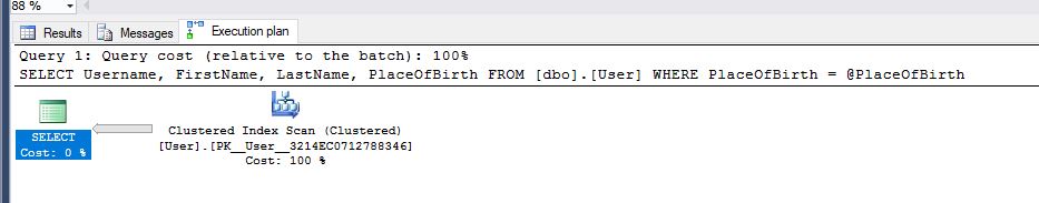 Tablescan Query Plan