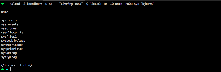 Connecting to SQL with SqlCmd