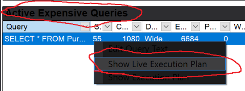 Live Query Stats From Activity Monitor