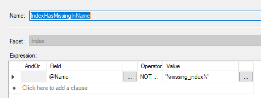 Check For Missing_Index In Name Condition
